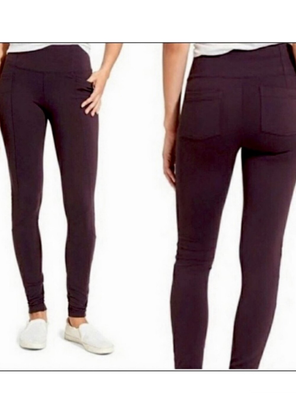 Athleta Metro Deep Plum Leggings